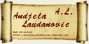 Anđela Laudanović vizit kartica